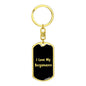 Love My Bergamasco v5 - Luxury Dog Tag Keychain