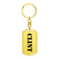 Clint - Luxury Dog Tag Keychain