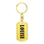 Louise v01 - Luxury Dog Tag Keychain