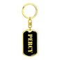Percy v3 - Luxury Dog Tag Keychain