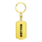 Millard - Luxury Dog Tag Keychain