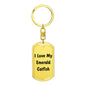 Love My Emerald Catfish - Luxury Dog Tag Keychain