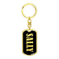 Sally v02 - Luxury Dog Tag Keychain