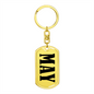 May v01 - Luxury Dog Tag Keychain