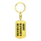 Army Ranger's Husband - Luxury Dog Tag Keychain