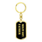 Military Father v2 - Luxury Dog Tag Keychain