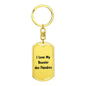 Love My Bouvier des Flandres v4 - Luxury Dog Tag Keychain