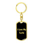 Love My Turtle v2 - Luxury Dog Tag Keychain