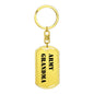 Army Grandma - Luxury Dog Tag Keychain