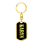 Karyn v02 - Luxury Dog Tag Keychain