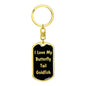 Love My Butterfly Tail Goldfish v2 - Luxury Dog Tag Keychain