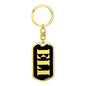 Eli v3 - Luxury Dog Tag Keychain