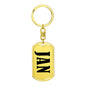 Jan v01 - Luxury Dog Tag Keychain