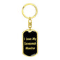 Love My Savannah Monitor v2 - Luxury Dog Tag Keychain