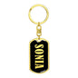 Sonia v02 - Luxury Dog Tag Keychain