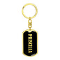 Priscilla v02 - Luxury Dog Tag Keychain