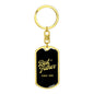 Best Father Since 1985 v3 - Luxury Dog Tag Keychain