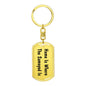 Samoyed's Home - Luxury Dog Tag Keychain
