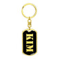 Kim v3 - Luxury Dog Tag Keychain