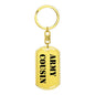 Army Cousin - Luxury Dog Tag Keychain