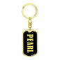 Pearl v02 - Luxury Dog Tag Keychain