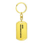 Army Granddaughter - Luxury Dog Tag Keychain