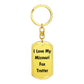 Love My Missouri Fox Trotter - Luxury Dog Tag Keychain