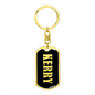 Kerry v02 - Luxury Dog Tag Keychain