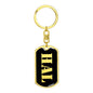 Hal v3 - Luxury Dog Tag Keychain