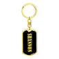 Shannon v02 - Luxury Dog Tag Keychain
