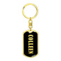 Colleen v02 - Luxury Dog Tag Keychain