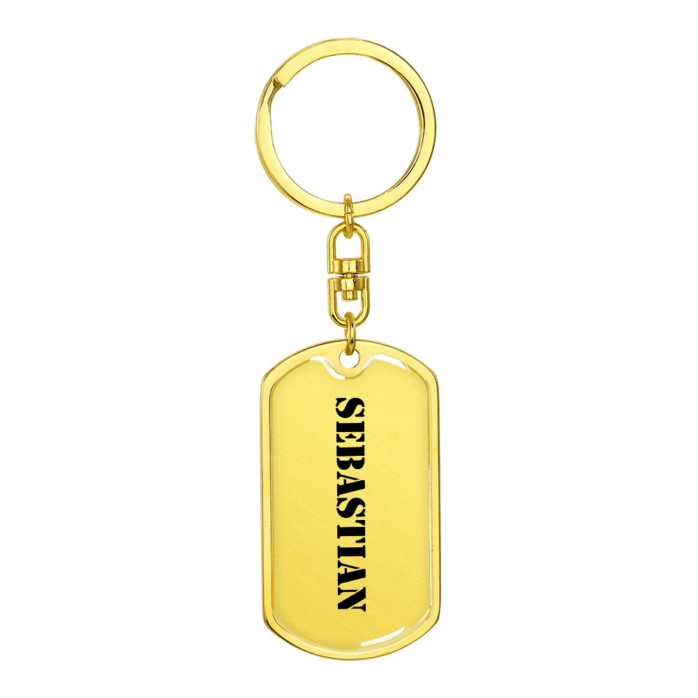 Sebastian - Luxury Dog Tag Keychain