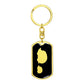 Mama Hedgehog With 1 Hoglet v2 - Luxury Dog Tag Keychain