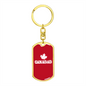 Canada Dad - Luxury Dog Tag Keychain