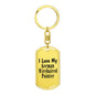 Love My German Wirehaired Pointer - Luxury Dog Tag Keychain
