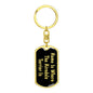 Airedale Terrier's Home v2 - Luxury Dog Tag Keychain