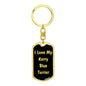 Love My Kerry Blue Terrier v5 - Luxury Dog Tag Keychain