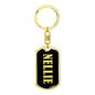 Nellie v02 - Luxury Dog Tag Keychain