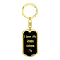 Love My Sheba Guinea Pig v2 - Luxury Dog Tag Keychain