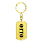 Otto - Luxury Dog Tag Keychain
