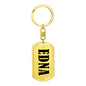 Edna v01 - Luxury Dog Tag Keychain