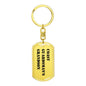 Coast Guardsman's Grandson - Luxury Dog Tag Keychain