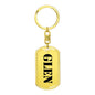 Glen - Luxury Dog Tag Keychain