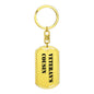 Veteran's Cousin - Luxury Dog Tag Keychain