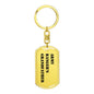 Army Ranger's Grandfather - Luxury Dog Tag Keychain