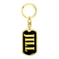Jill v02 - Luxury Dog Tag Keychain