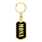 Mona v02 - Luxury Dog Tag Keychain