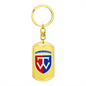 58th Motorized Infantry Brigade (Ukraine) - Luxury Dog Tag Keychain