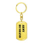 Army Husband - Luxury Dog Tag Keychain