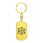 San Diego Girl v4 - Luxury Dog Tag Keychain